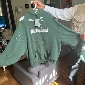 Balenciaga Oversized Sweater Fit, Size Small